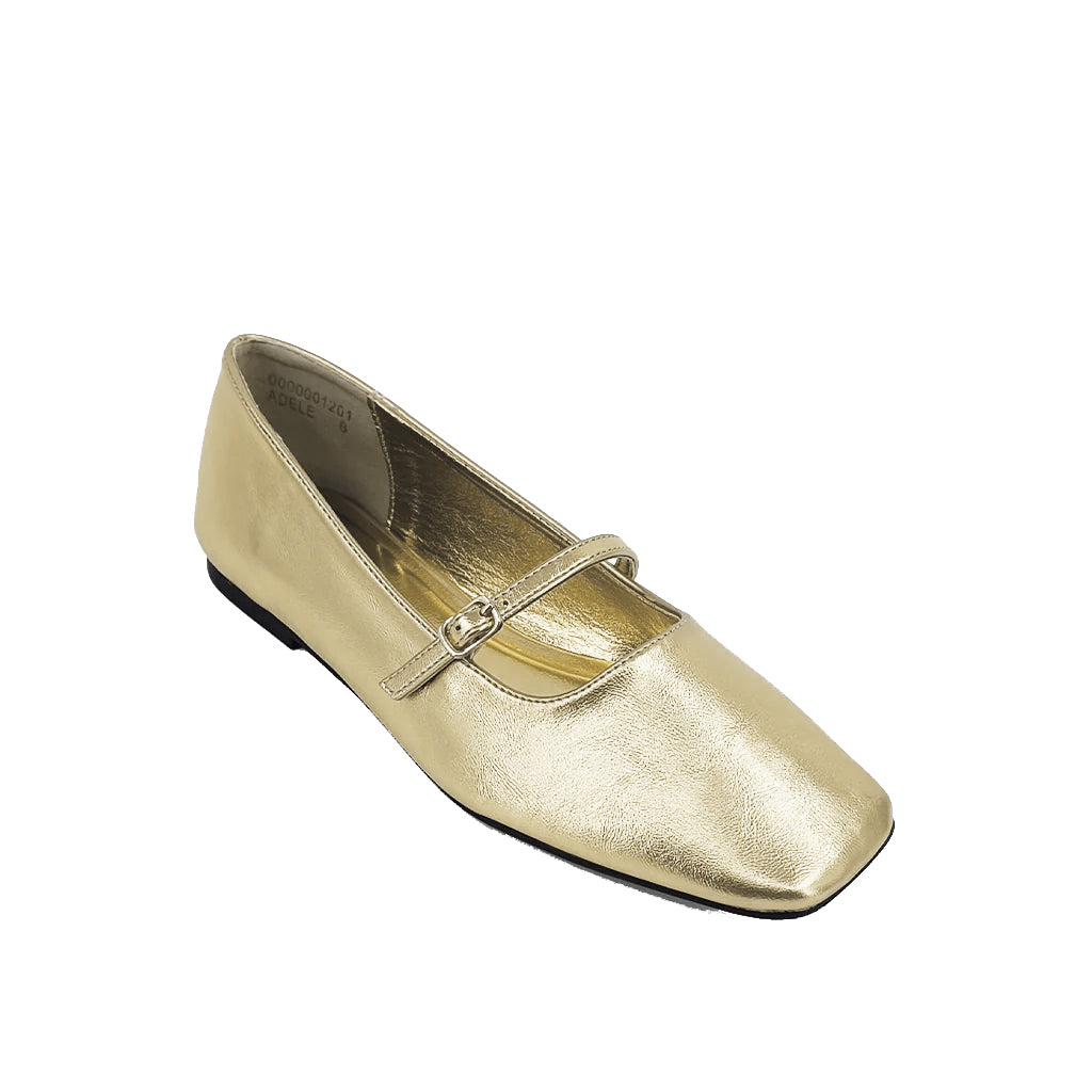 Women's ShuShop Adele Golden Ballet Flats