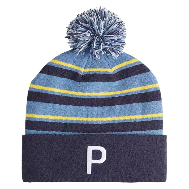 Adult Puma Stripe Pom Beanie