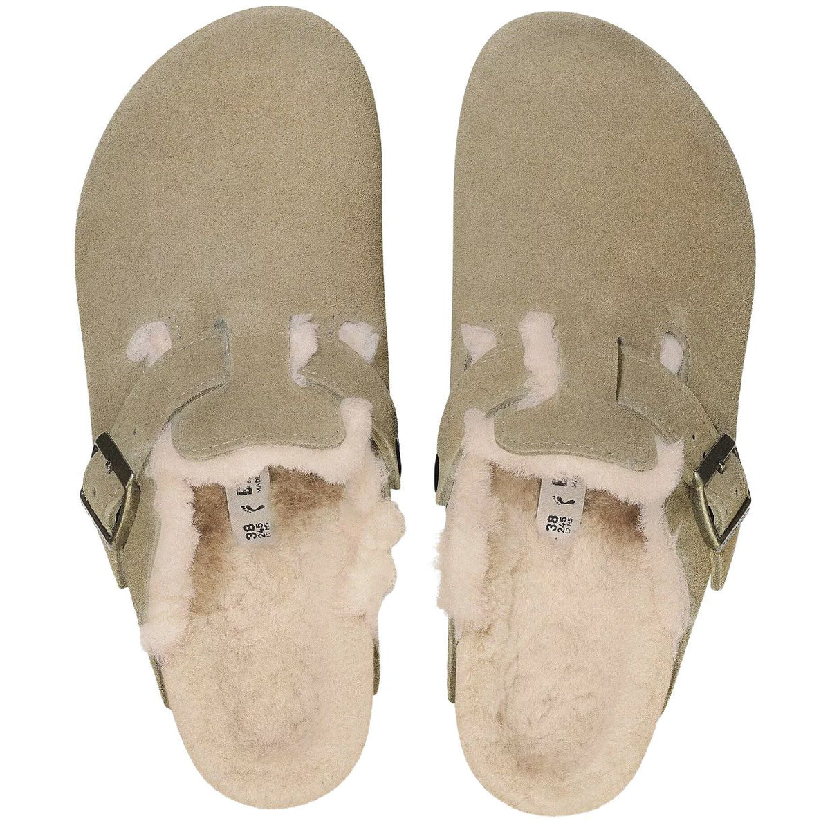 Adult Birkenstock Boston Shearling Suede - Narrow