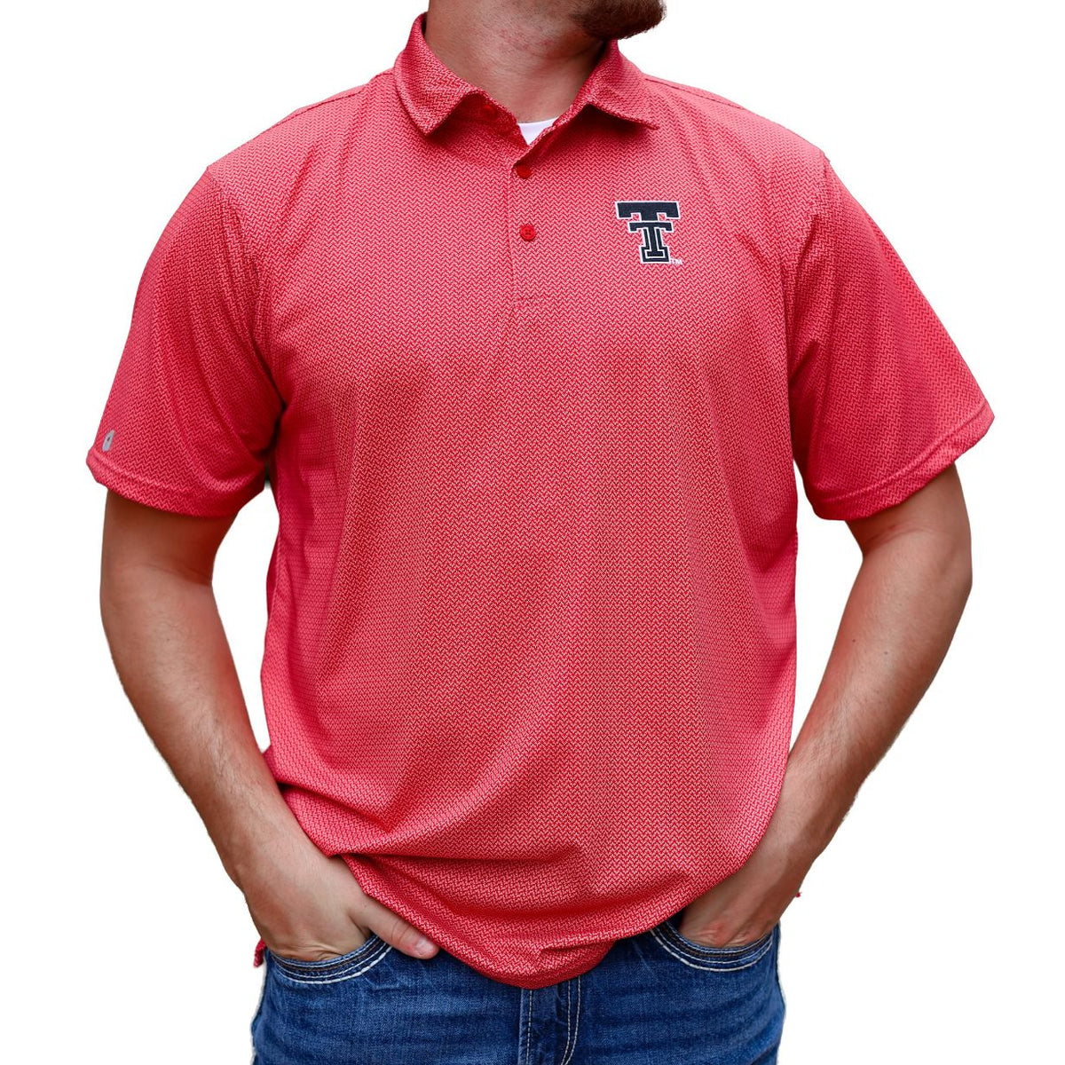 Men's Antigua Texas Tech Trickle Polo