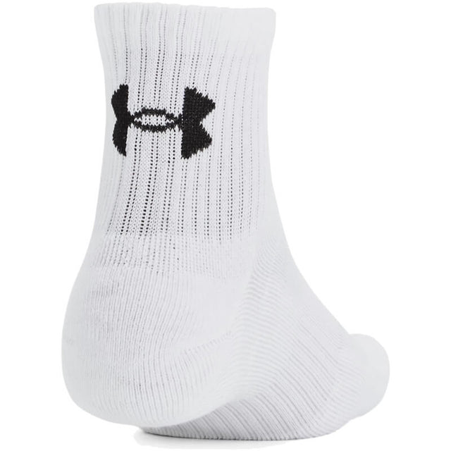 Adult Under Armour Training Cotton 3-Pack Quarter Socks