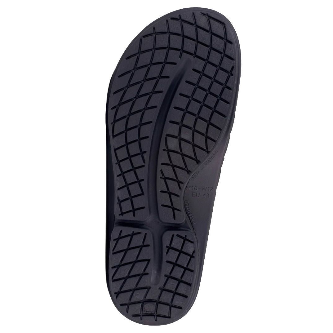 Adult OOFOS OOahh Sport Flex Matte Black Sandal