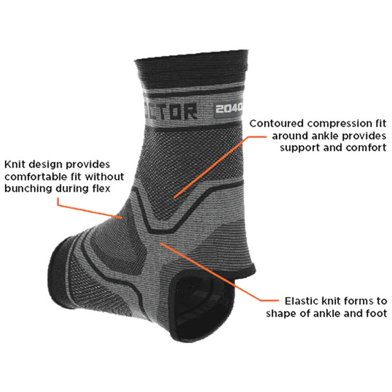 Shock Doctor Compression Knit Ankle Sleeve