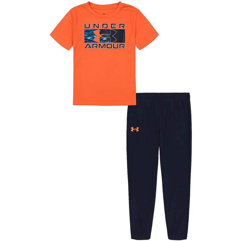 Infant Under Armour Sediment Camo S/S Tee & Joggers Set