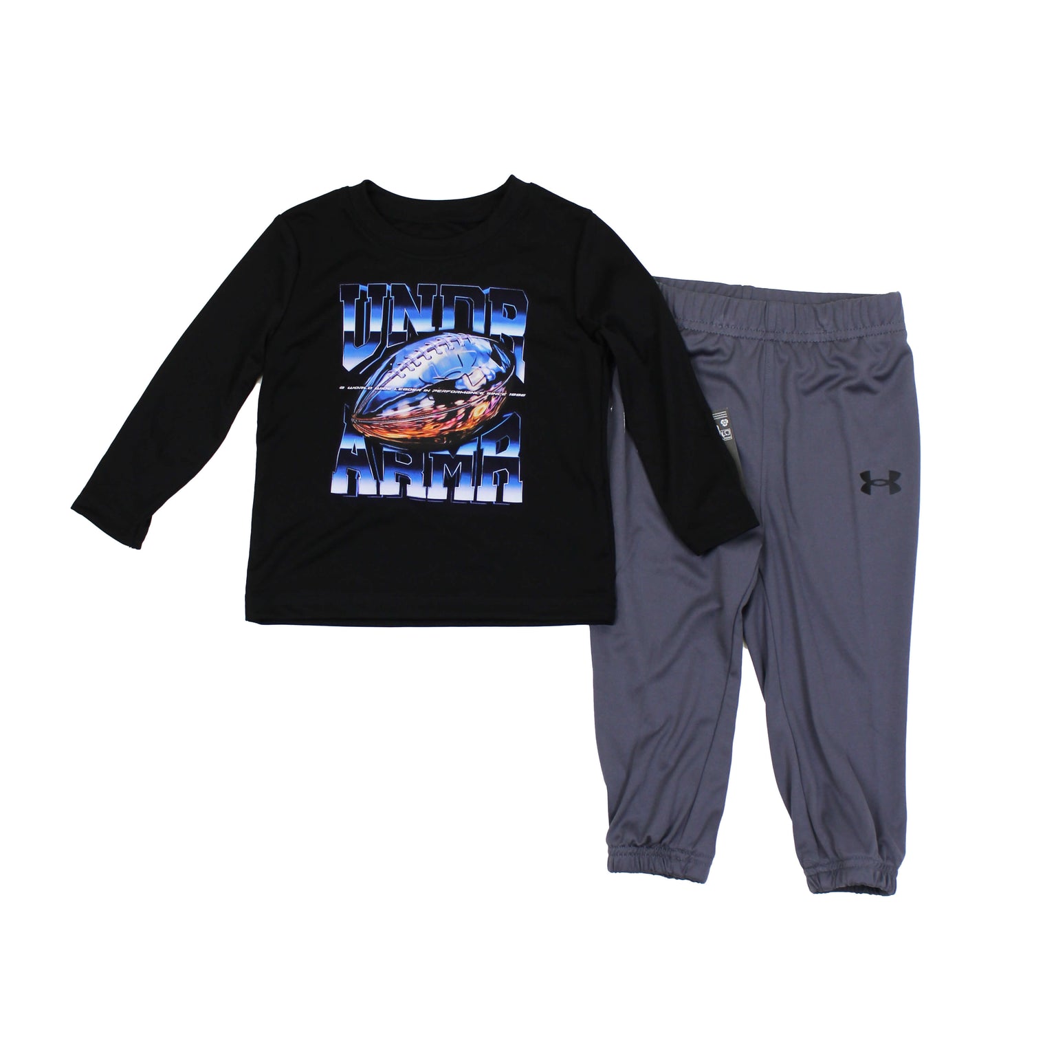Infant Under Armour Chrome Footbal L/S Tee & Jogger Set