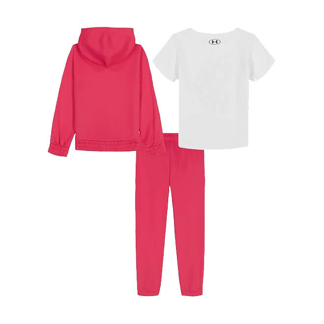 Newborn Under Armour 3PC Full Zip & Jogger Set