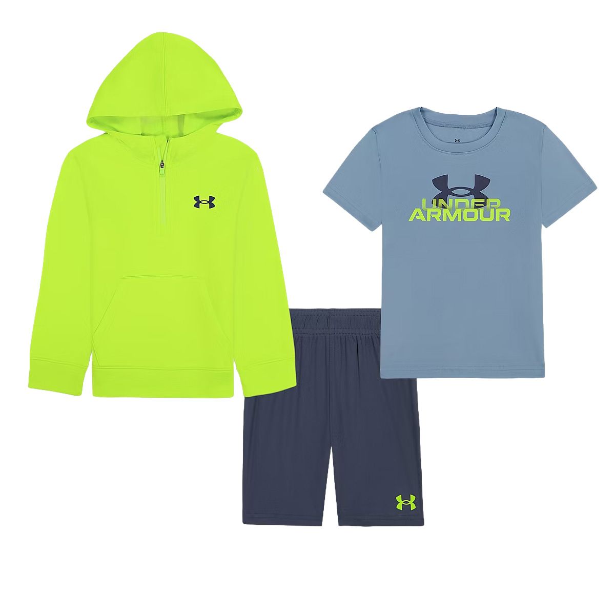 Youth Boys' Under Armour 3PC Hoodie Short Set