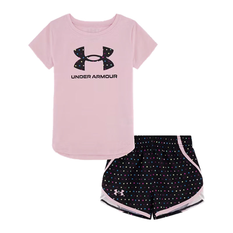 Toddler Under Armour Dot Print S/S Tee & Shorts Set