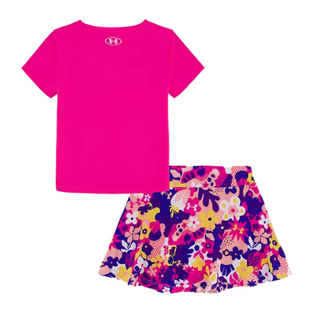 Infant Under Armour Floral Print S/S Tee & Skort Set
