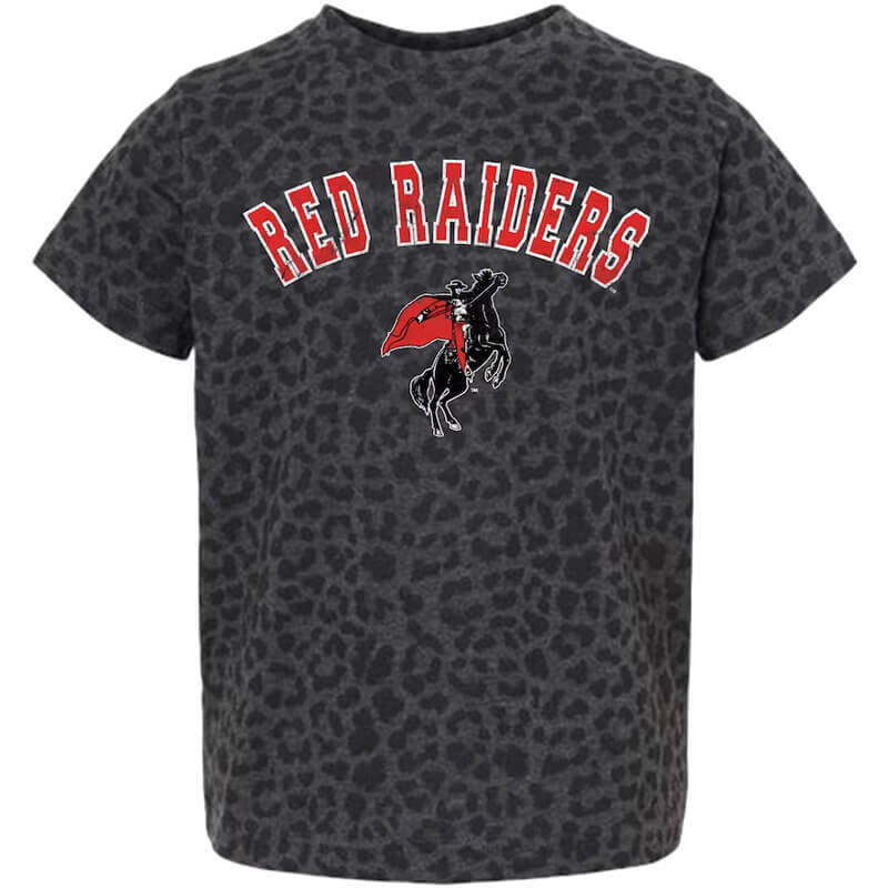 Youth Gameday Couture Texas Tech All The Cheer Leopard S/S Tee