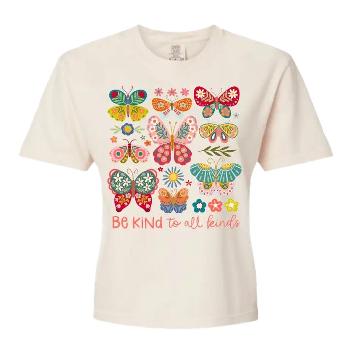 Women's Be Kind Boxy Crop Tee
