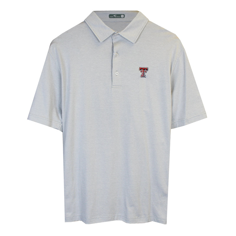 Men's GenTeal Texas Tech Scales Textured Polo