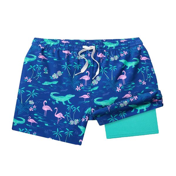 Youth Boys' Chubbies Swamp & Circustances Lined Classic Swim Trunk