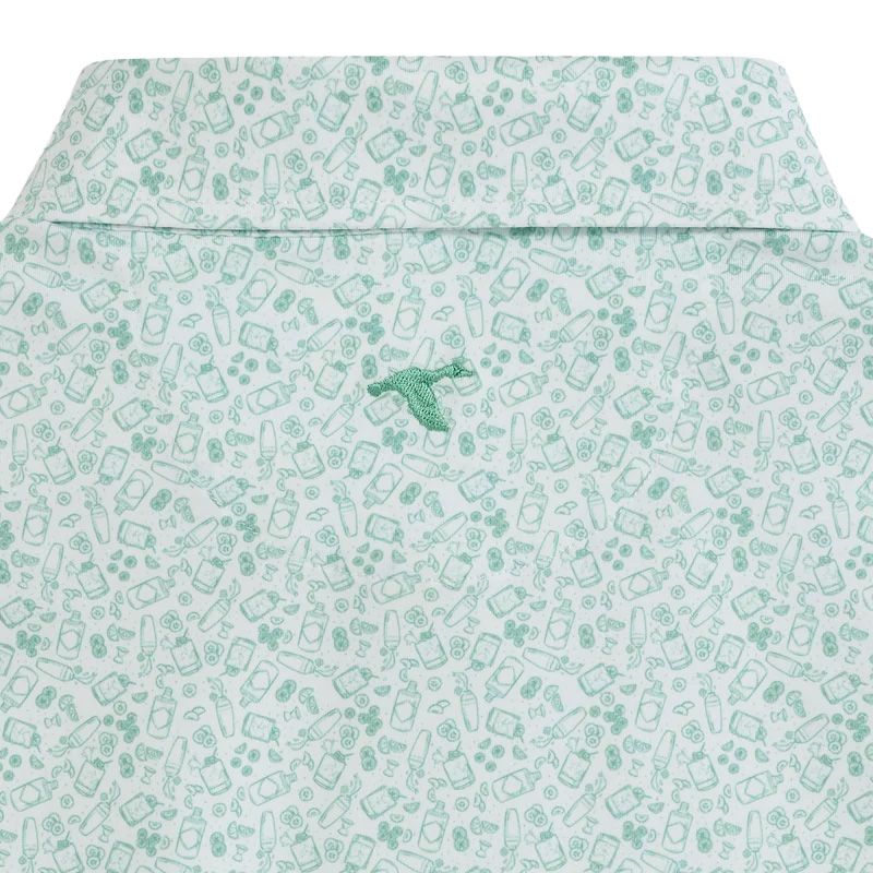 Men's GenTeal Gimlet Print Performance Polo