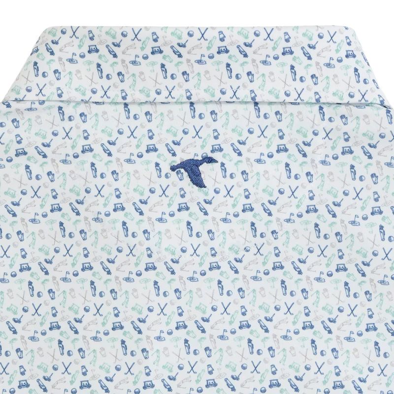 Men's GenTeal Caddie's Choice Print Performance Polo