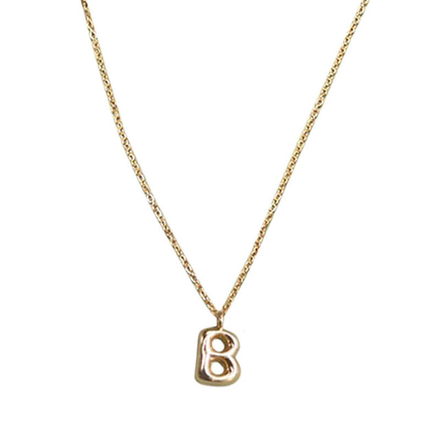Bubble Balloon Initial Necklace