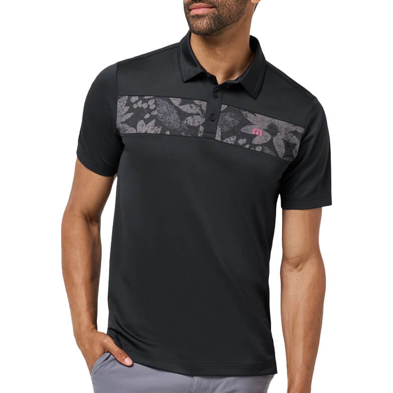 Men's TravisMathew Good Good Chest Stripe S/S Polo