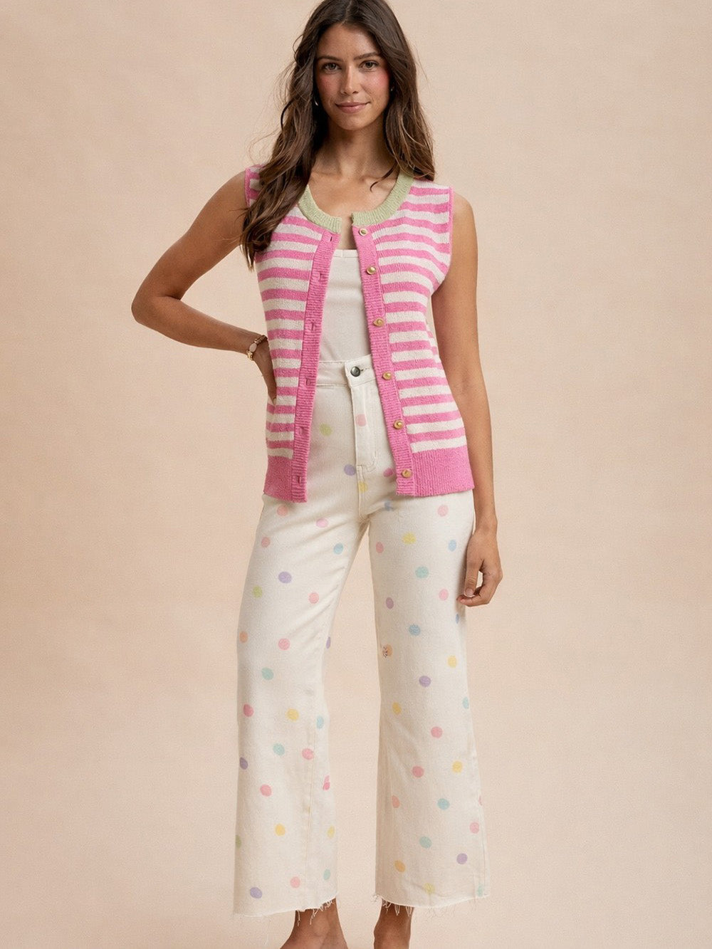 Women's Pastel Polka Dot Jean