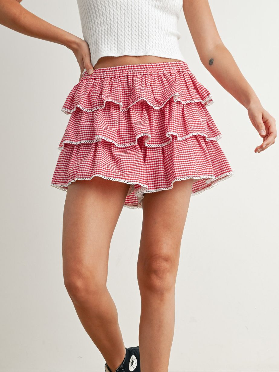 Women's Ruffle Mini Skort
