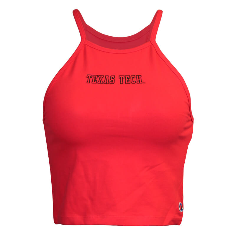 Women's Champion Texas Tech Tailgate Halter Crop Top