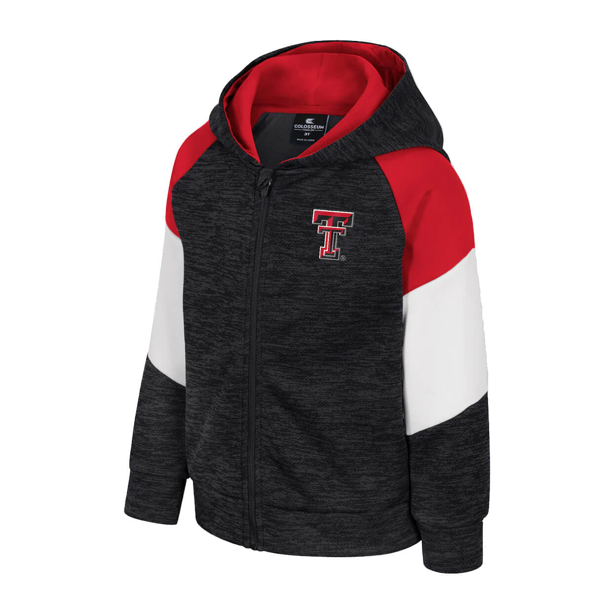 Toddler Colosseum Texas Tech Spirit Full Zip Hoodie