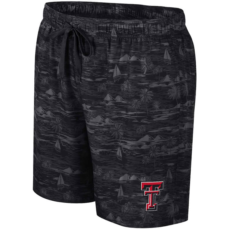 Men's Colosseum Texas Tech Ozark Swim Shorts