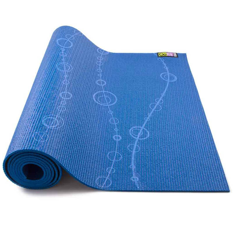 GoFit Yoga 3.5mm Mat with Pose Wall Chart