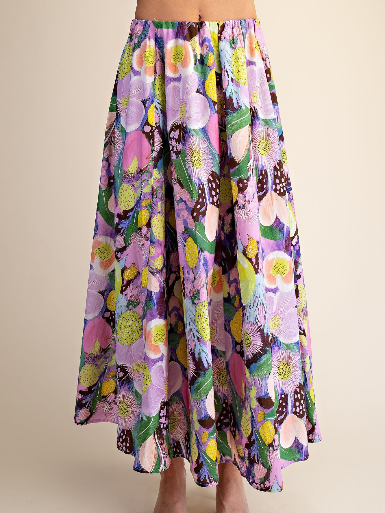 Women's Floral Midi Skirt