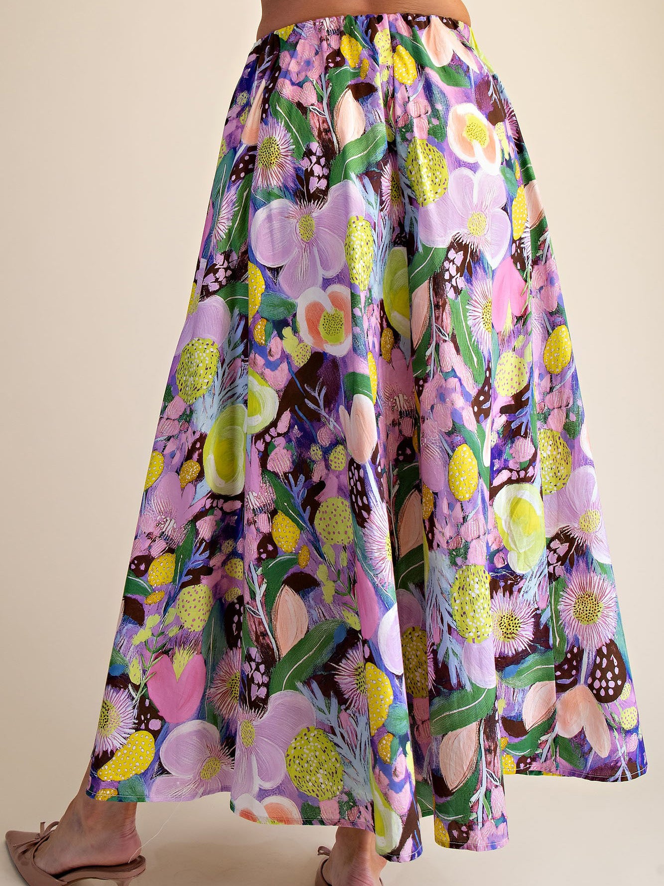 Women's Floral Midi Skirt