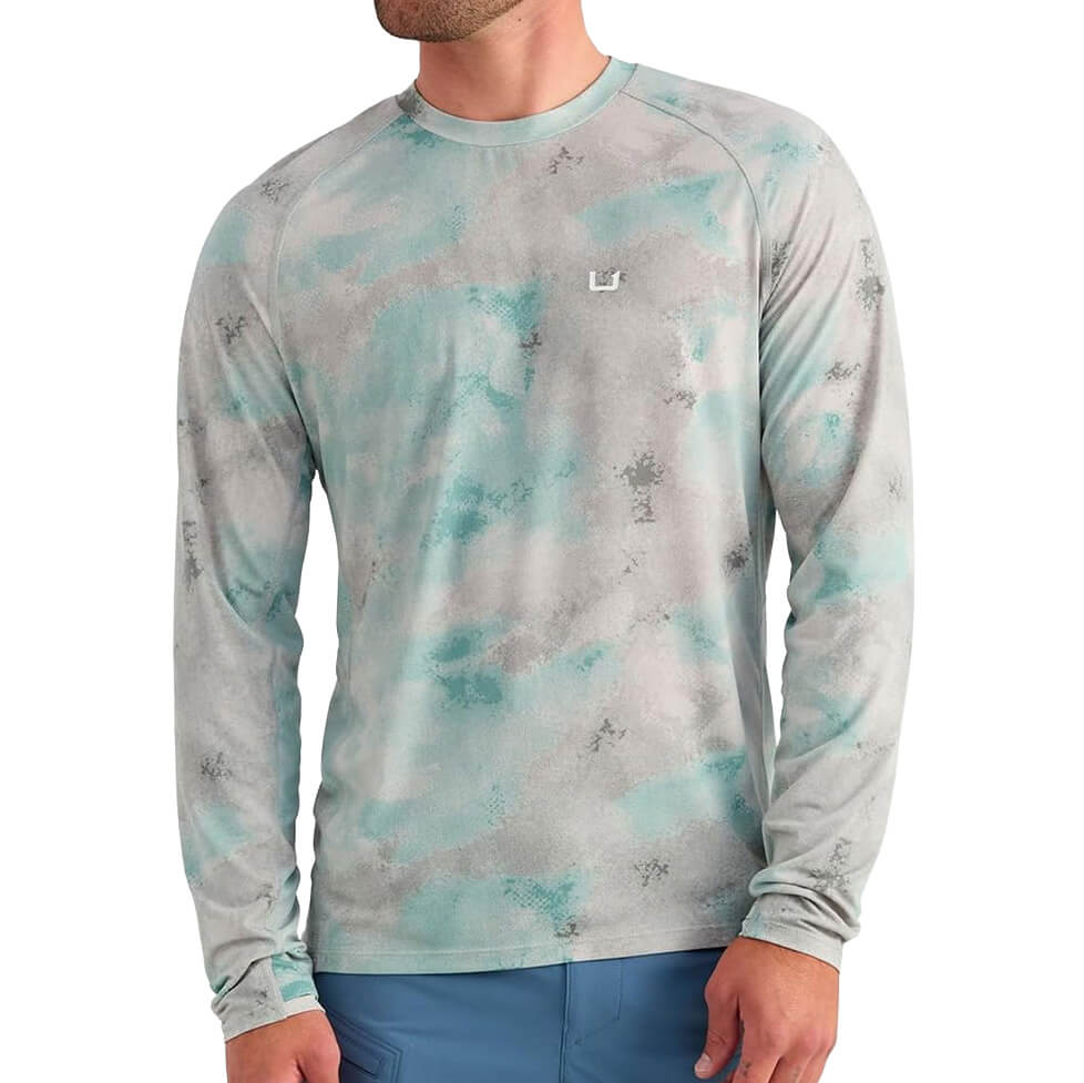 Men's Huk Watershed Printed Crew