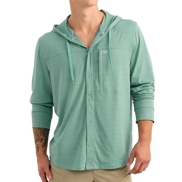 Men's Huk Watershed Hooded Shirt