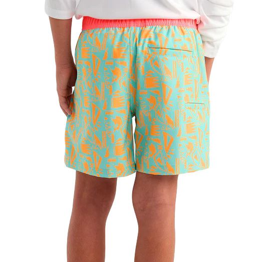 Youth Boys' Huk Pursuit Printed Volley Swim Short
