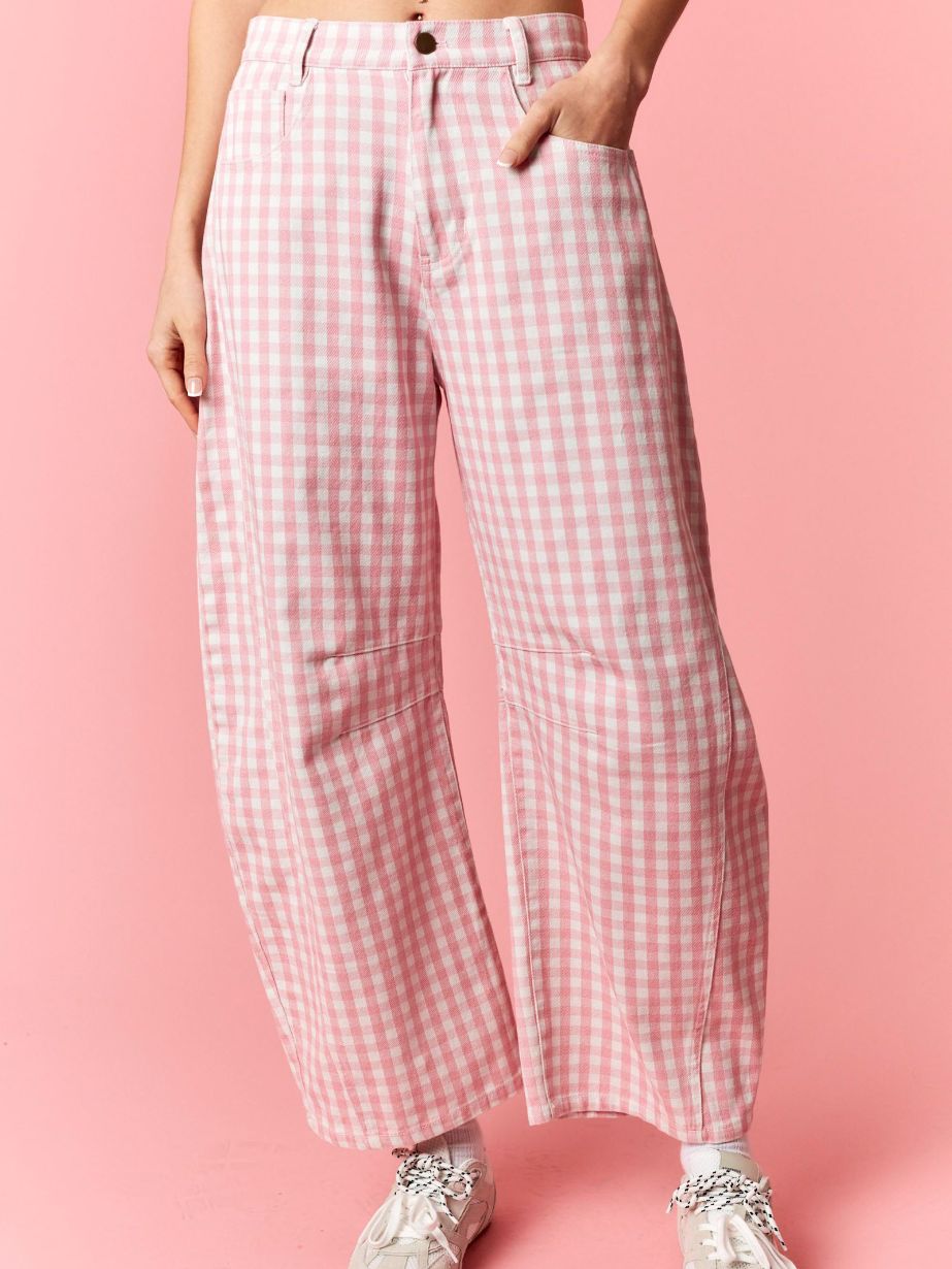 Women's Check Barrel Pant