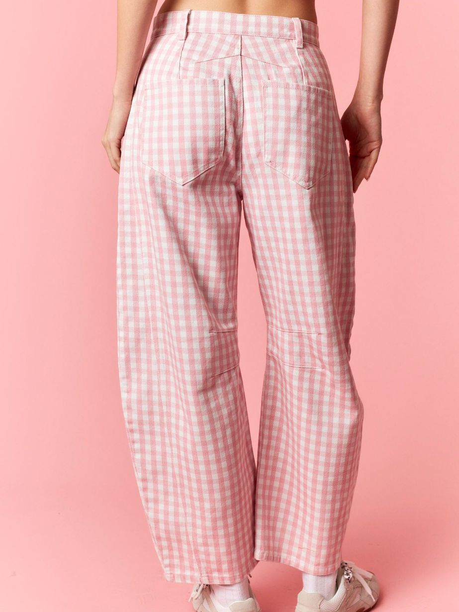 Women's Check Barrel Pant