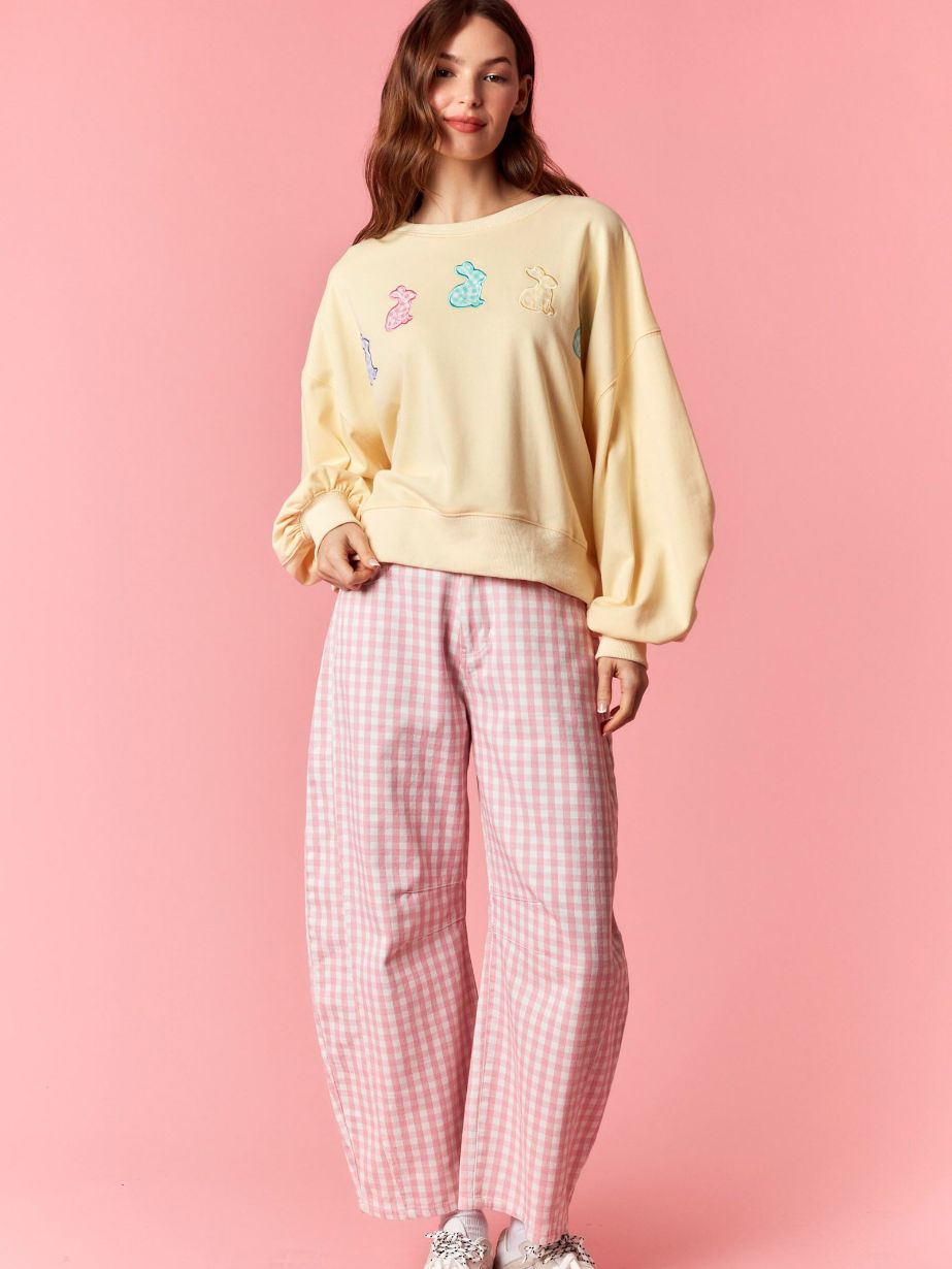 Women's Check Barrel Pant