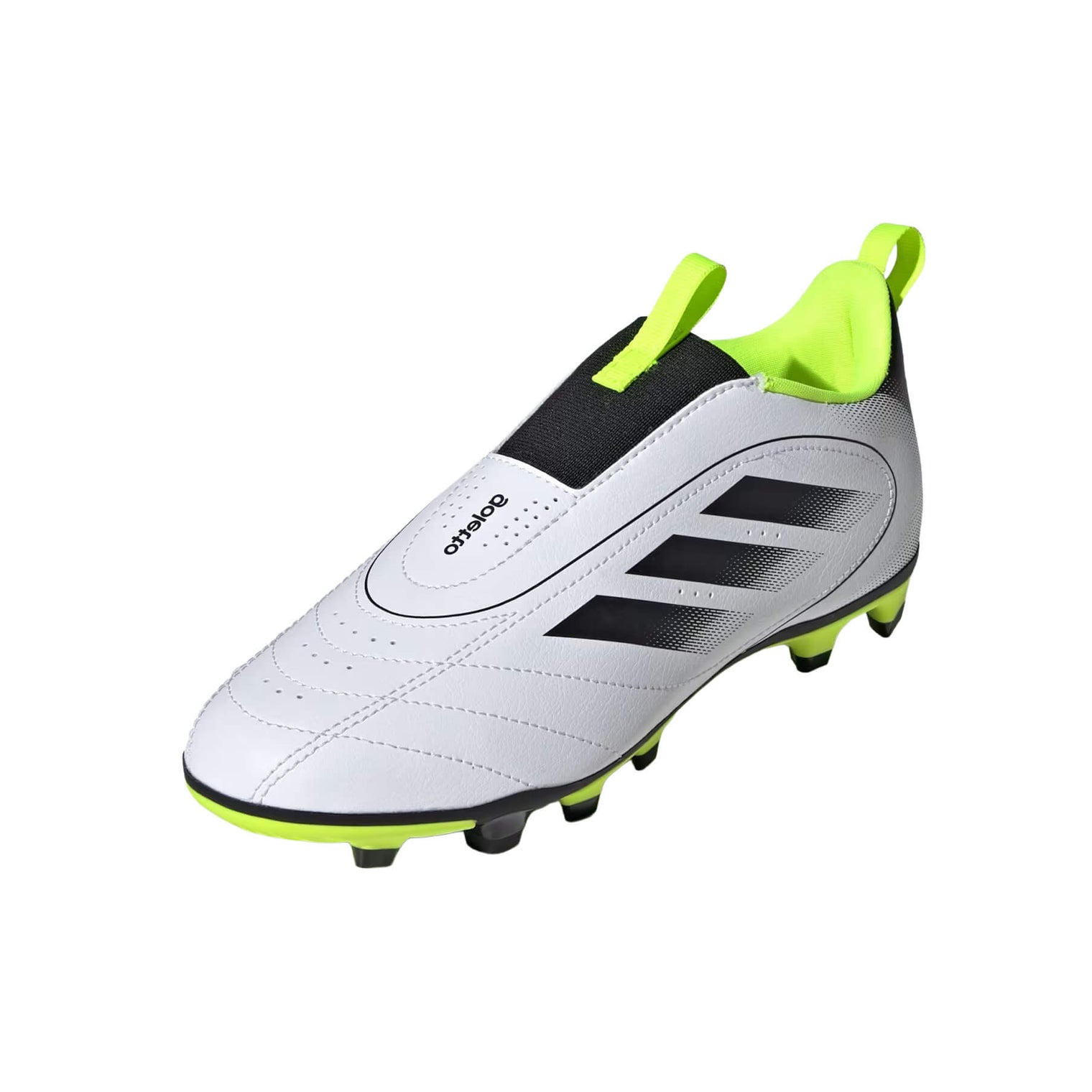 Youth adidas Goletto IX Laceless Firm/Multi-Ground Soccer Cleats