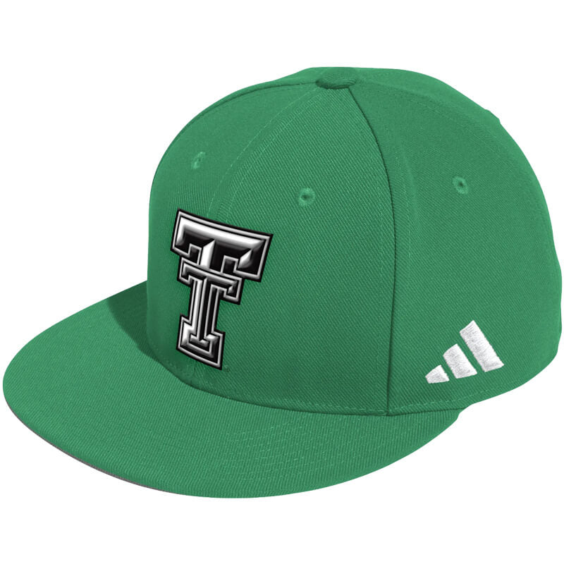 Men's adidas Texas Tech Flatbill Fitted Cap