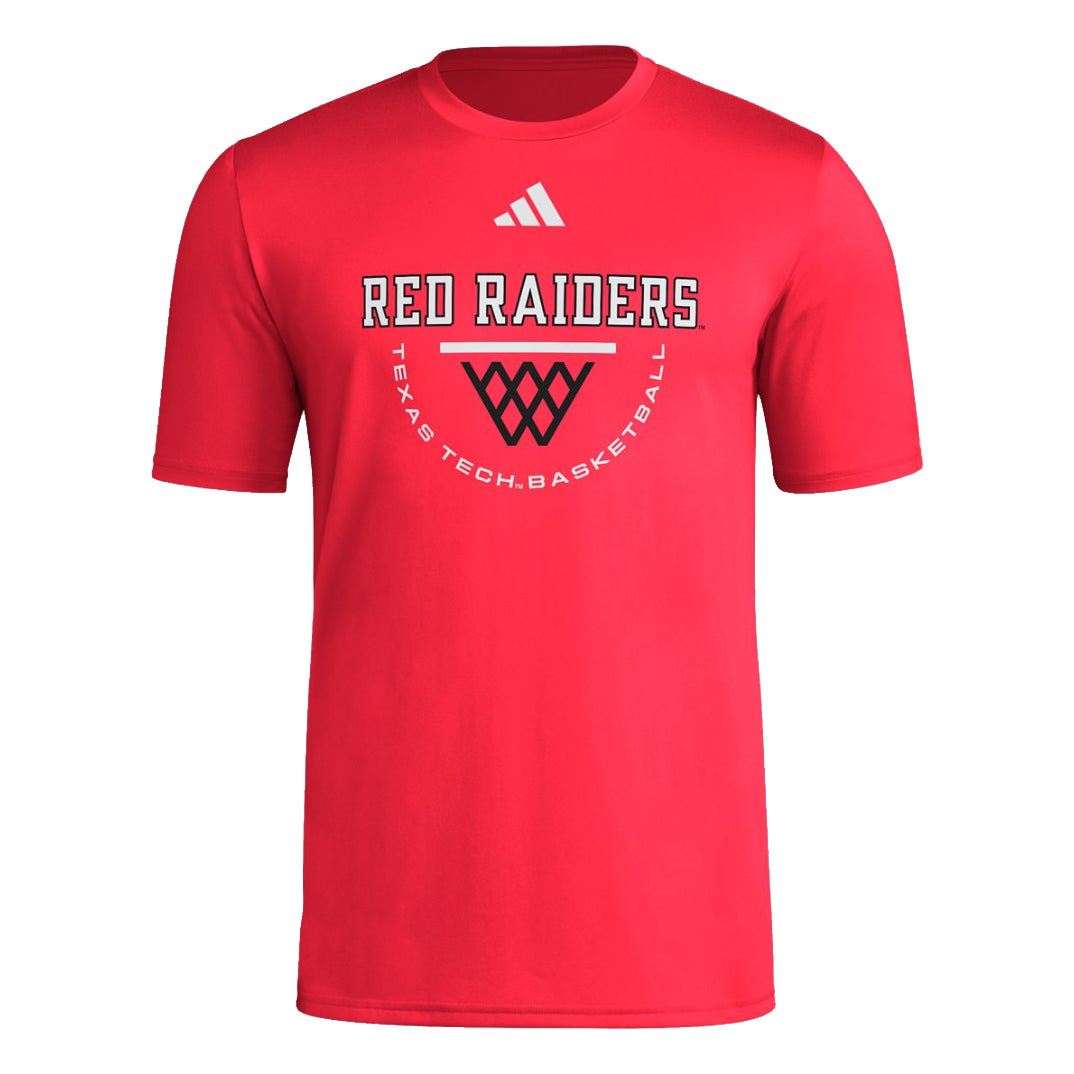 Men's adidas Texas Tech Red Raiders Bastketball S/S Tee