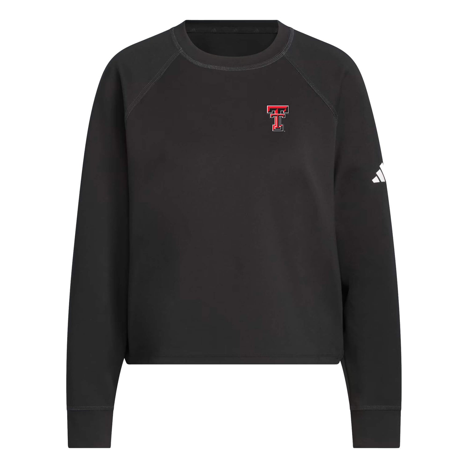 Women's adidas Texas Tech Beyond Side-Snap Crew