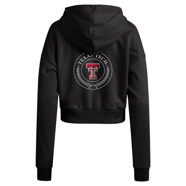 Women's adidas Texas Tech Cropped Hoodie