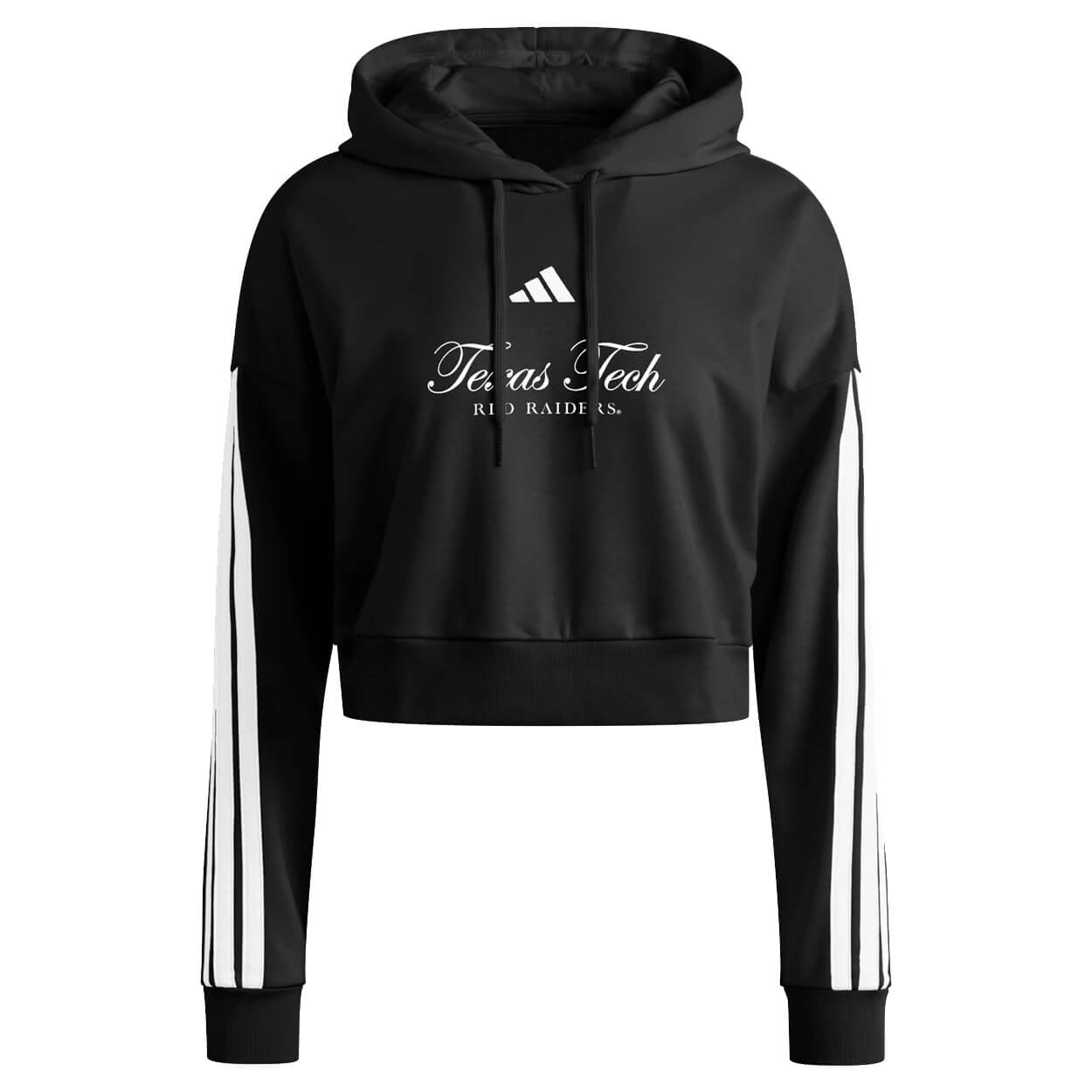 Women's adidas Texas Tech Cropped Hoodie