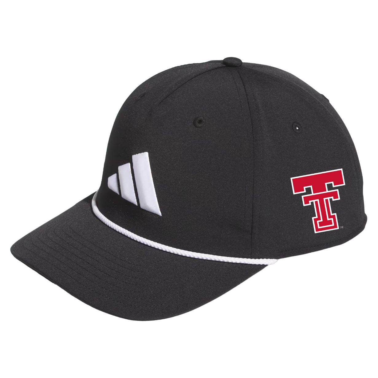 Adult adidas Texas Tech Tour 5 Panel Rope Cap