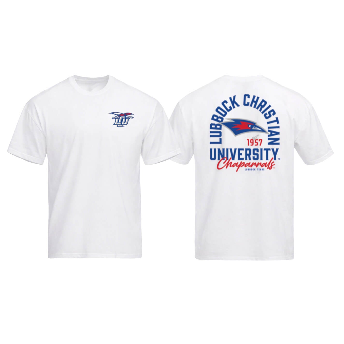 Adult QuarterFour Lubbock Christian University Chaparrals Heavyweight S/S Tee