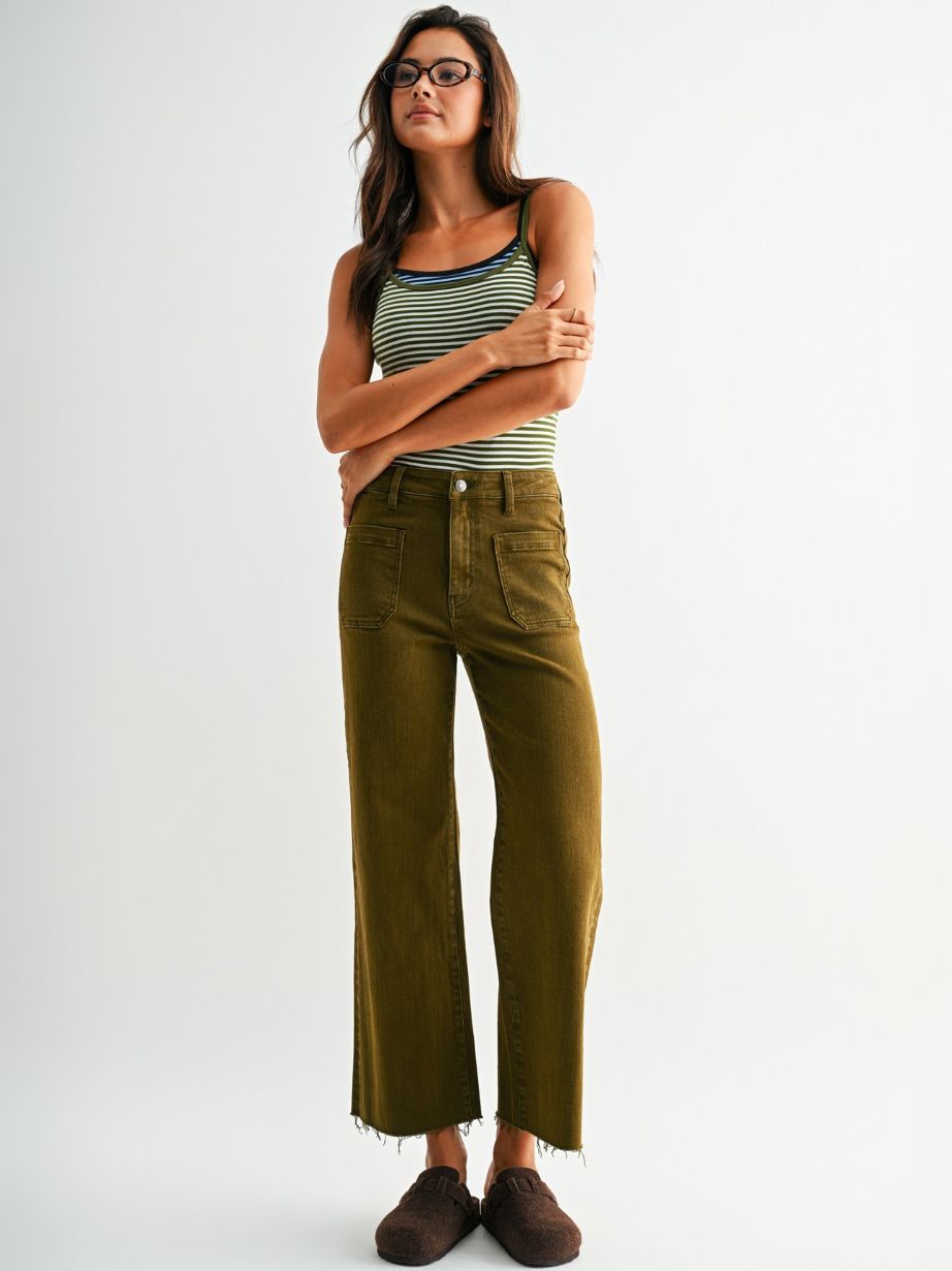 Women's Wide Leg Crop Jean