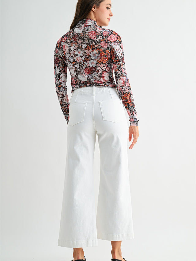 Women's High-Rise Wide Crop Jean