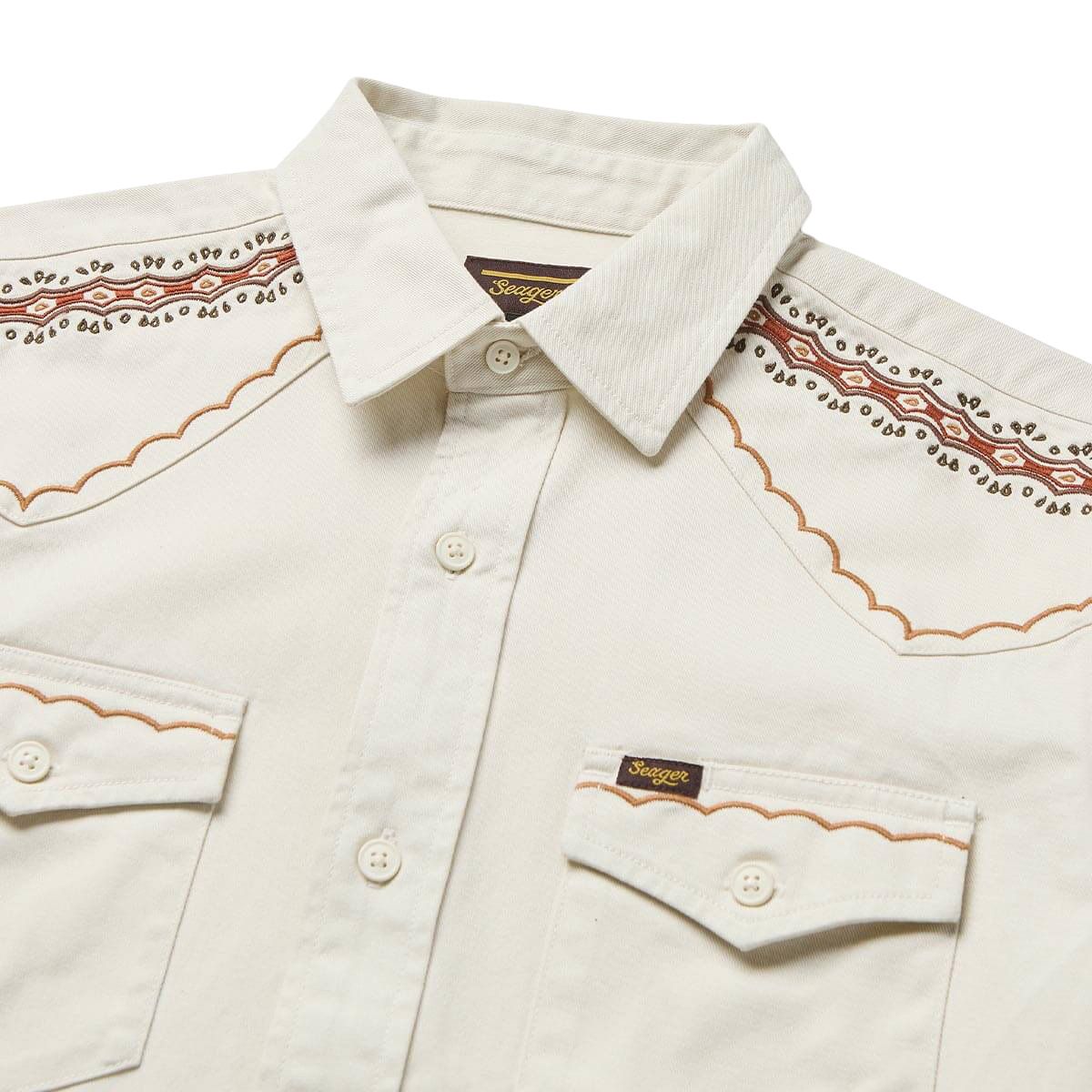Men's Seager Amarillo S/S White Wash Shirt
