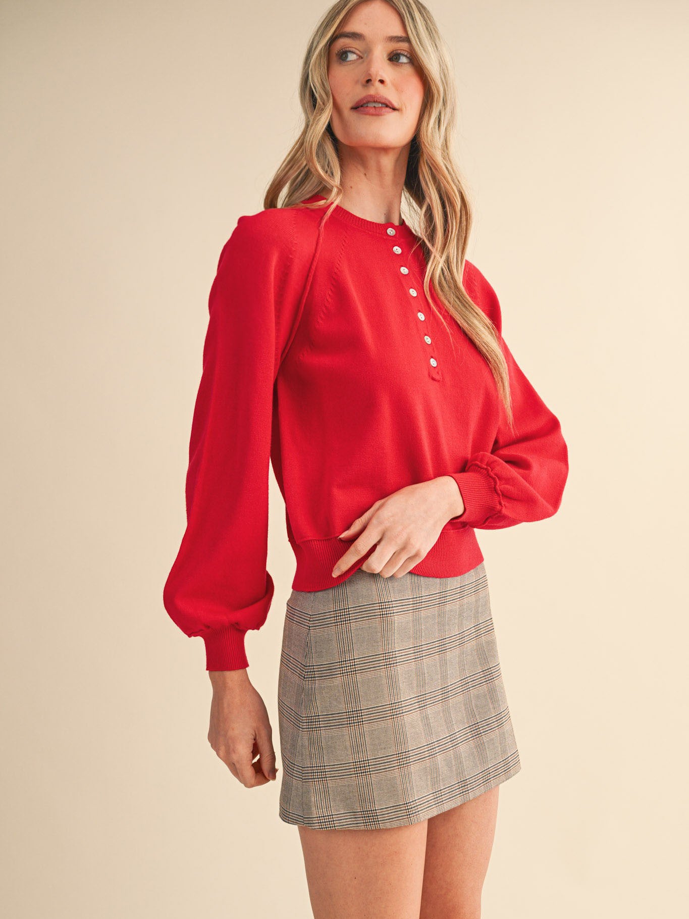 Women's Henley Sweater