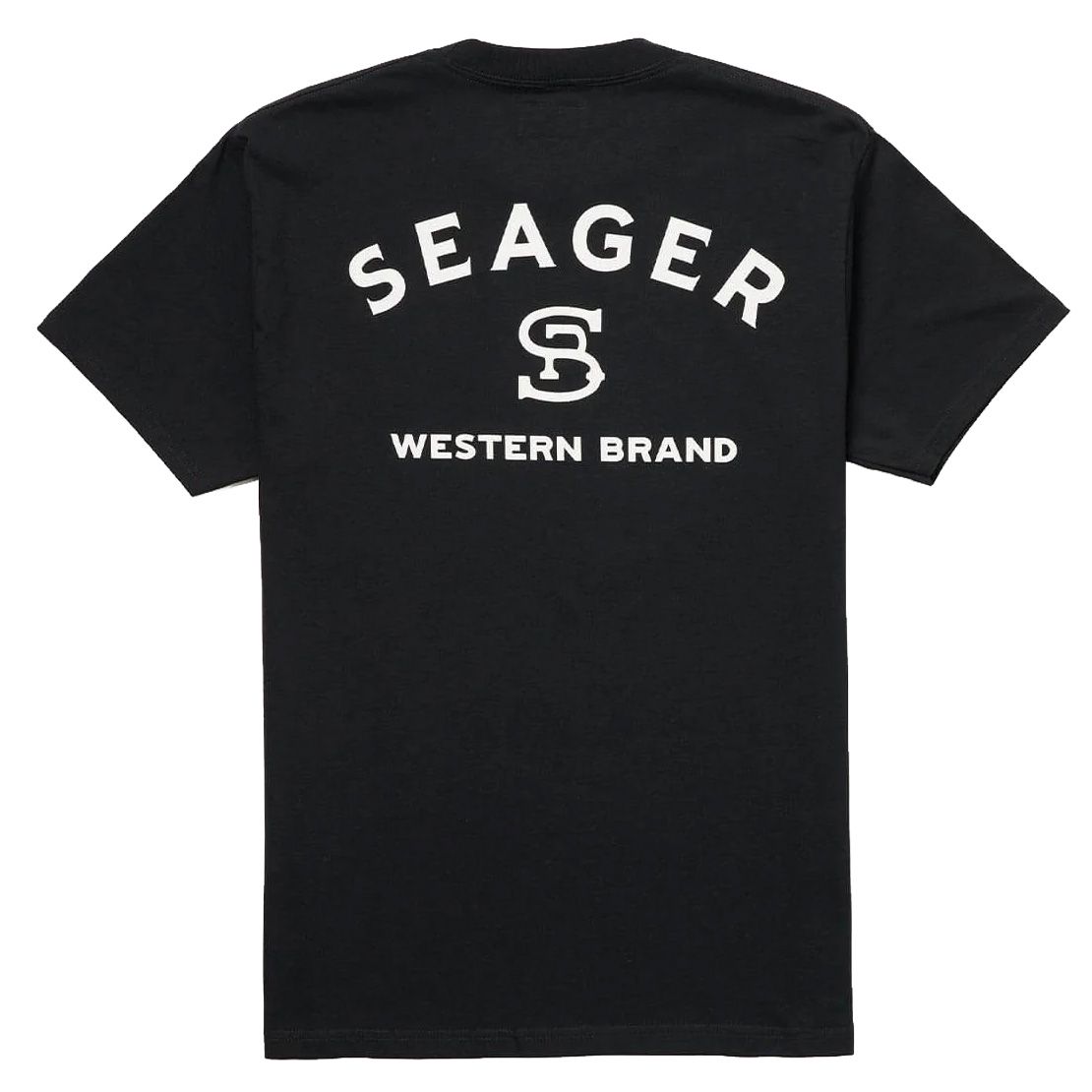 Men's Seager Branded S/S Black Tee