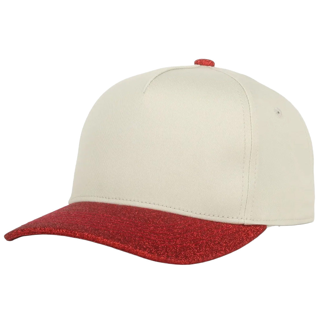 Women's Two-Tone 5-Panel Glitter Cap
