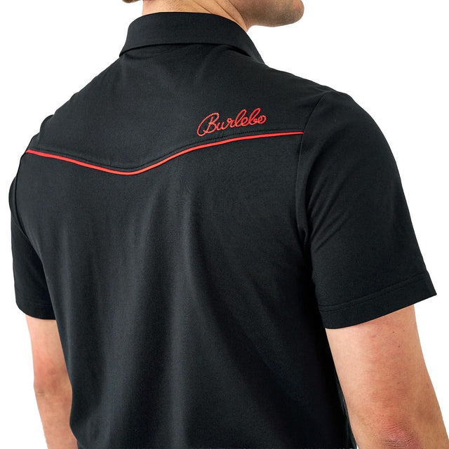 Men's Burlebo Pearl Snap Performance Polo